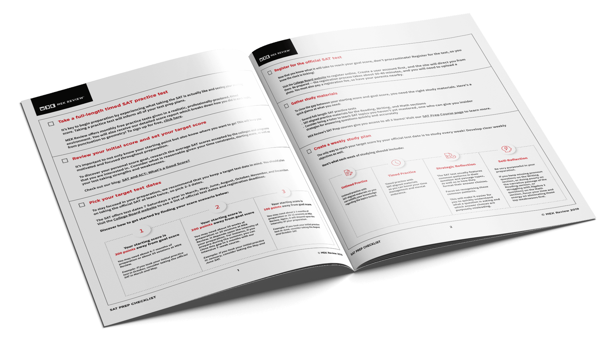 MEK SAT Prep Checklist 2